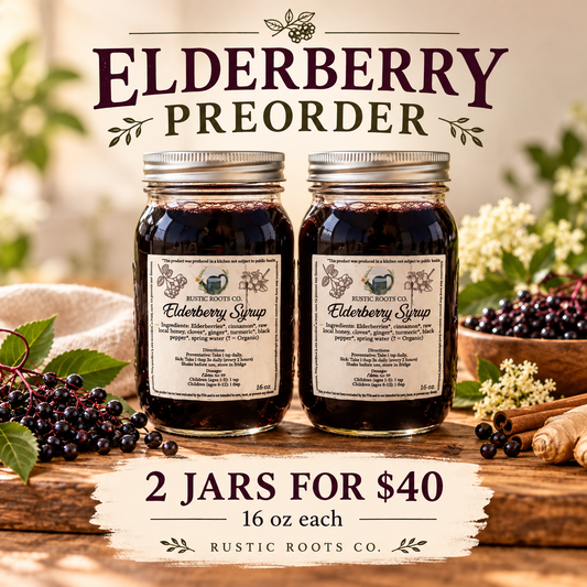 Elderberry Preorder Special | 2 - 16 oz Jars for $40